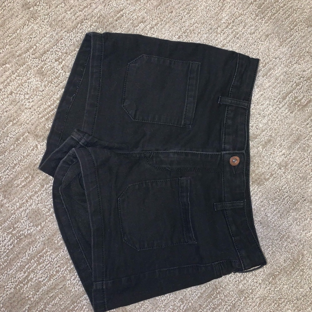 Black High Waisted Shorts